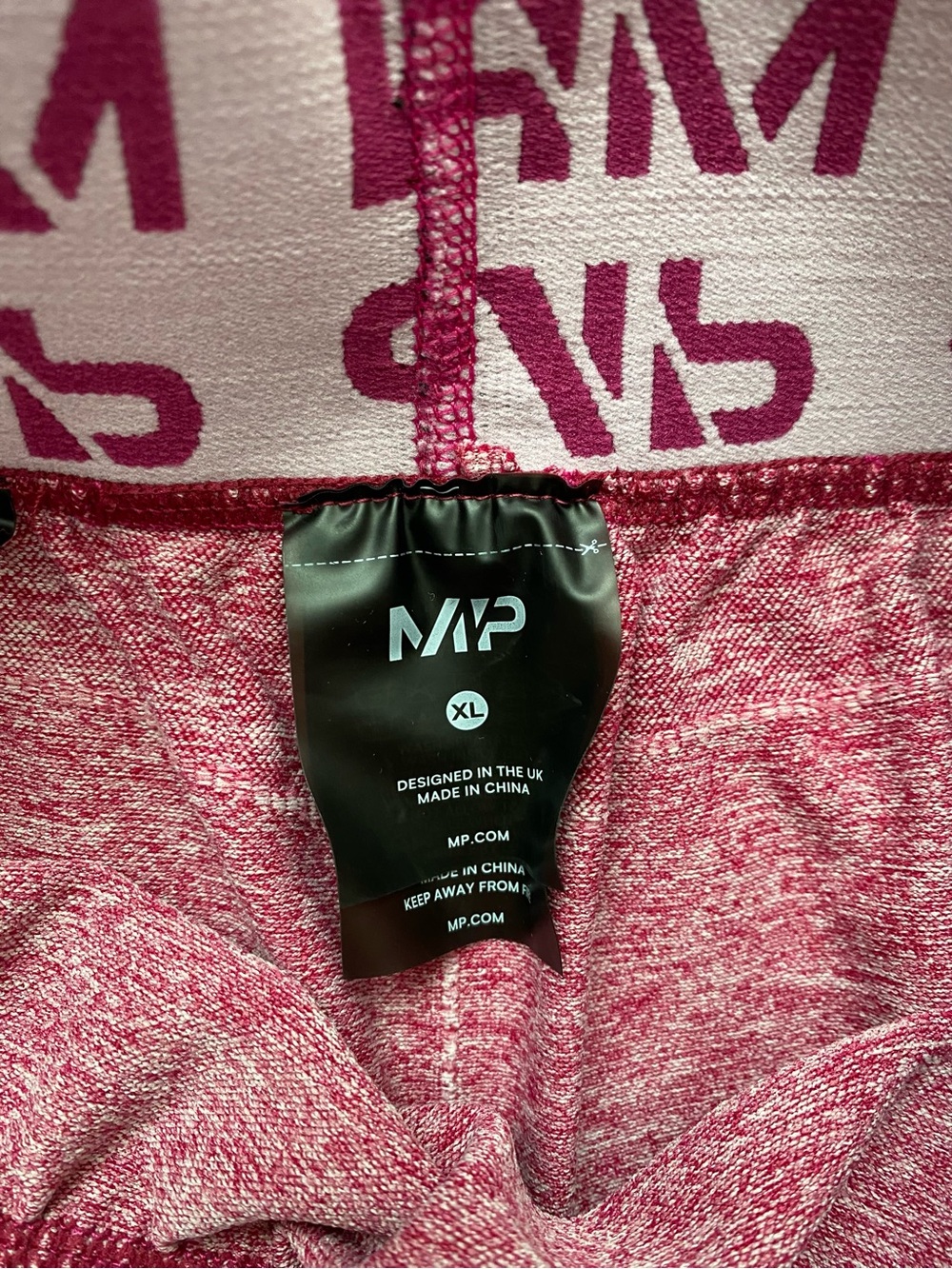 MP Seamless Performance Crop Top and Shorts Set in Heather Berry - Picture 2 of 3